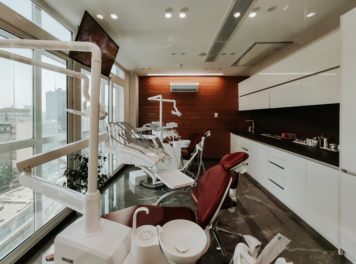 The treatment area at Khan Dental Studio