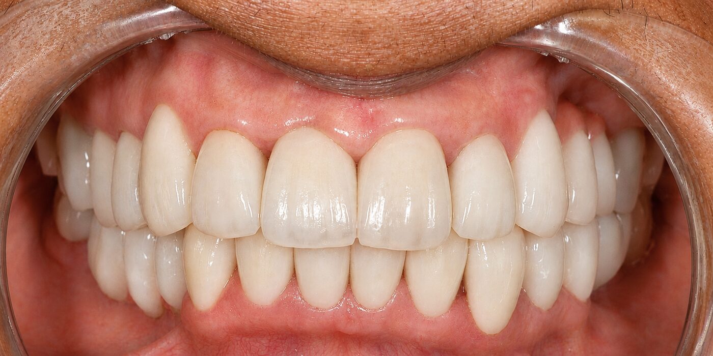 Rebuilding a worn bite — after treatment